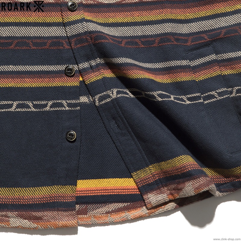 ROARK "ALEUTIA" BLANKET OVERSHIRTS (NAVY)