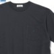 RADIALL ROSE - CREW NECK POCKET T-SHIRT S/S (INK BLACK)