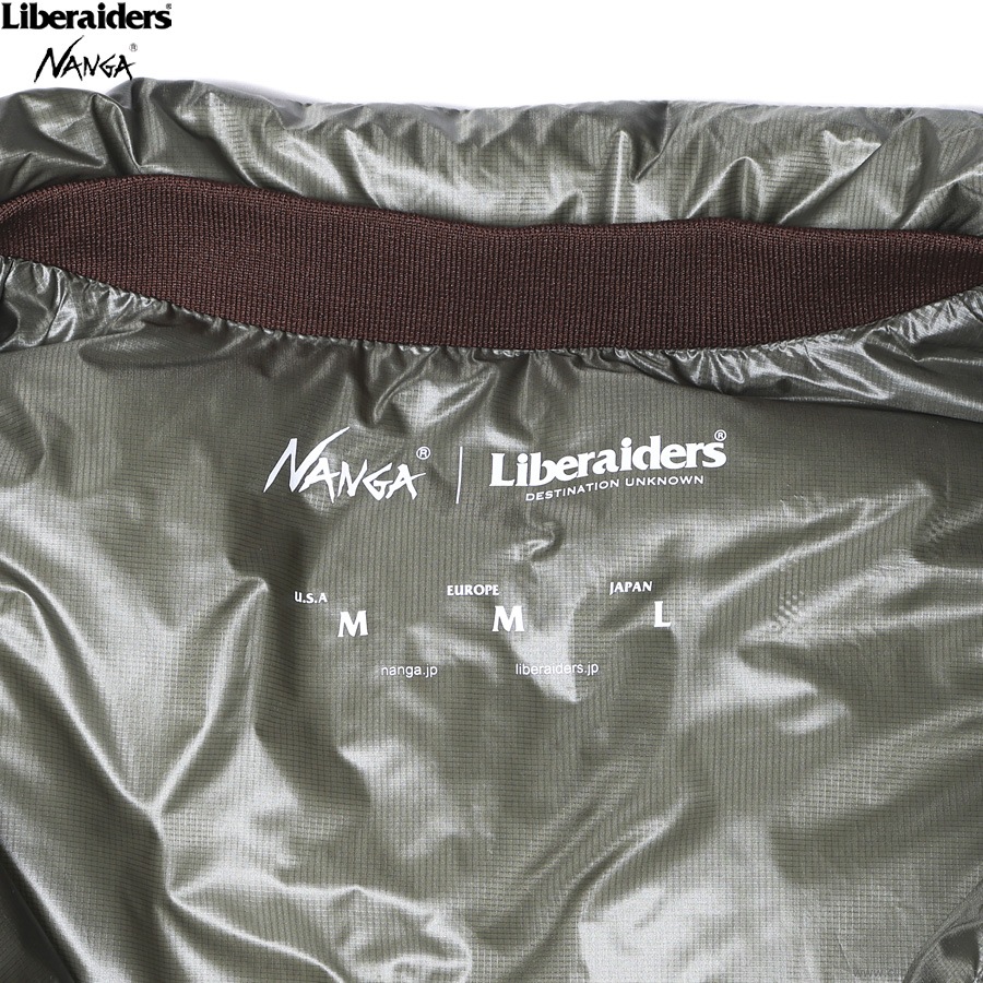 SALE 10OFF NANGA X LIBERAIDERS RIPSTOP NYLON DOWN JACKET (OLIVE) #74002