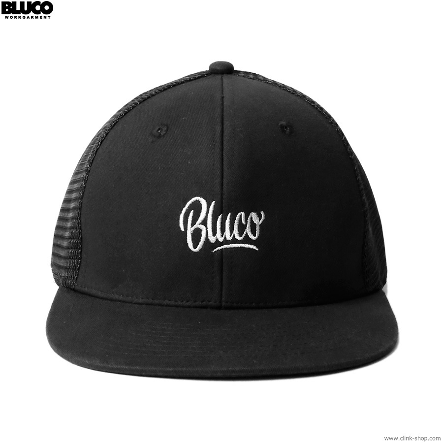 BLUCO 6PANEL MESH CAP - Script - (BLACK) [143-61-002]