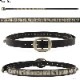 PEANUTS & CO. STUDS BELT (BROWN)