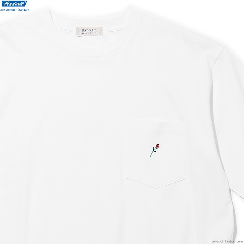 RADIALL ROSE - CREW NECK POCKET T-SHIRT S/S (WHITE)