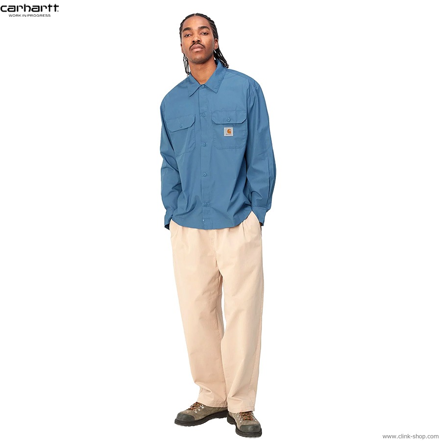 Carhartt セットアップ シャツ ショーツ XL 水色 Carhartt セットアップ シャツ ショーツ XL 水色 Carhartt
