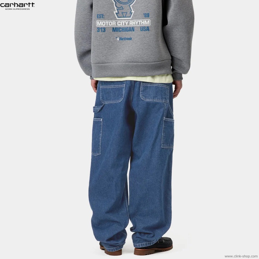 CARHARTT WIP SINGLE KNEE PANT (BLUE STONE WASHED)