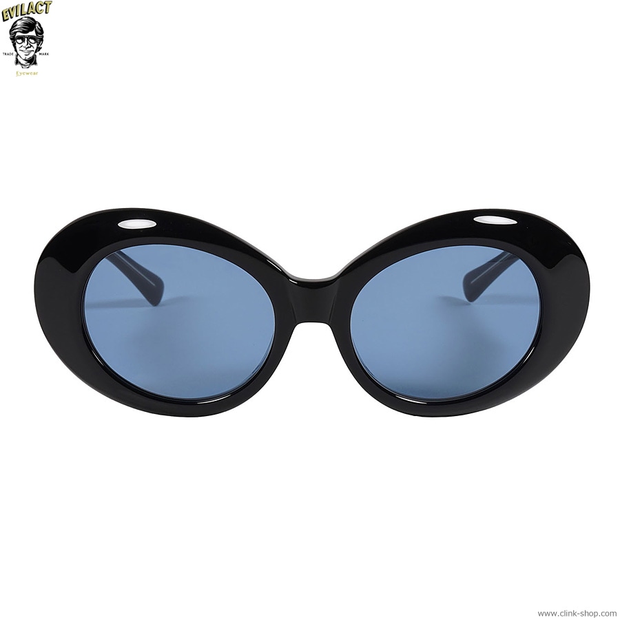 CLINK｜EVILACT EYEWEAR EAGLE - BLACK×A.CLEAR/BLUE LENS [EAE24-20