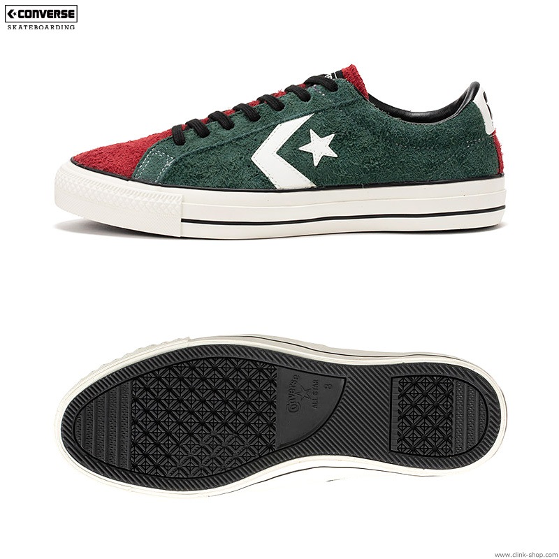 CONVERSE SKATEBOARDING "+ SERIES" PRORIDE SK OX + (GREENREDPURPLE)