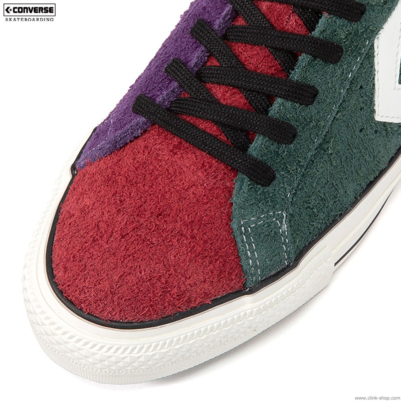 CONVERSE SKATEBOARDING "+ SERIES" PRORIDE SK OX + (GREENREDPURPLE)