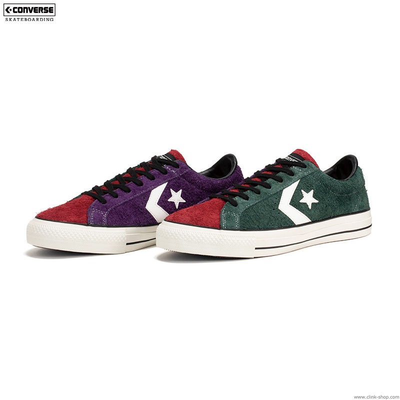 CONVERSE SKATEBOARDING "+ SERIES" PRORIDE SK OX + (GREENREDPURPLE)