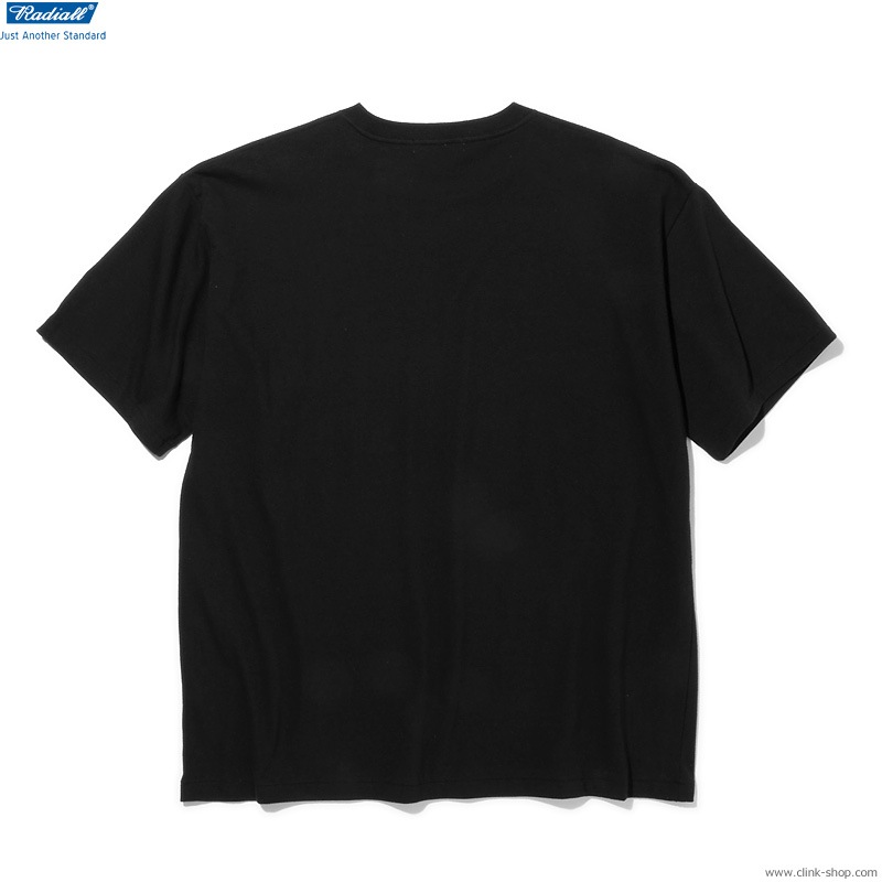 RADIALL OUTLINE - CREW NECK T-SHIRT S/S (BLACK)