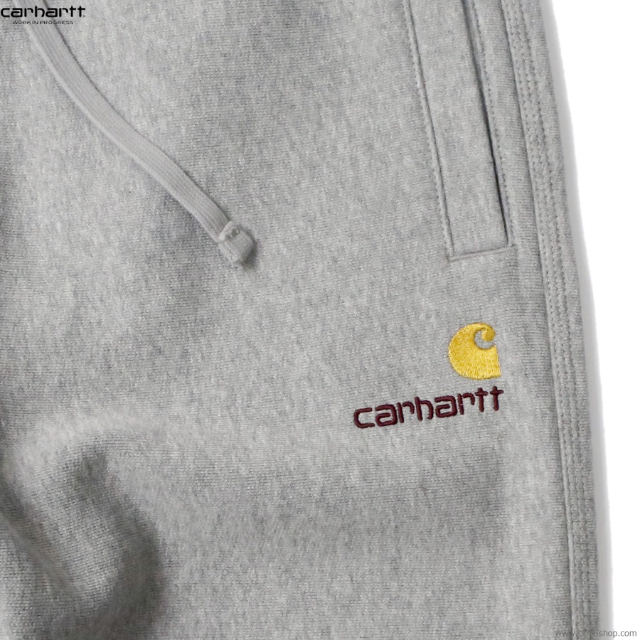 CARHARTT WIP AMERICAN SCRIPT JOGGING PANT (GREY HEATHER)