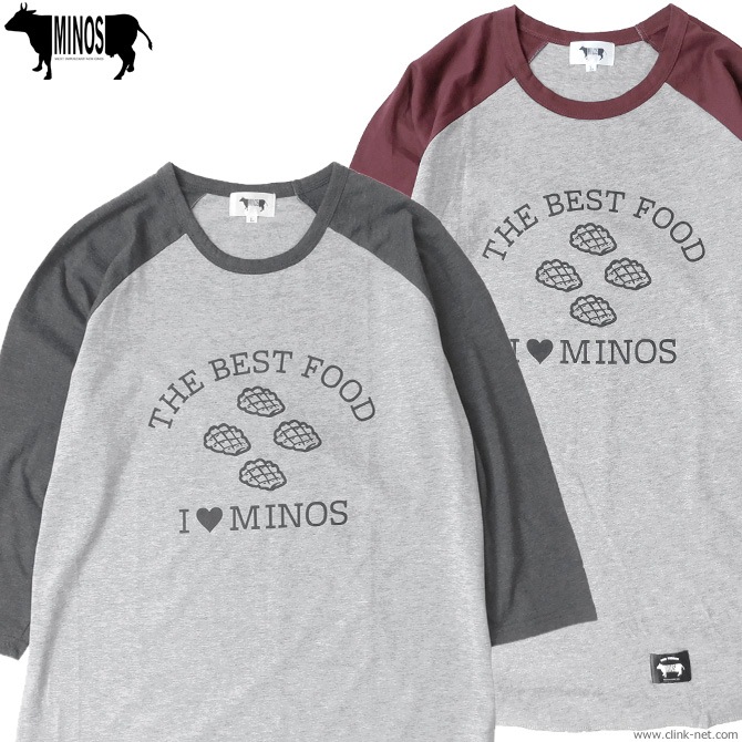 MINOS I LOVE MINOS 3/4 BB TEE [MNR8-TE07]