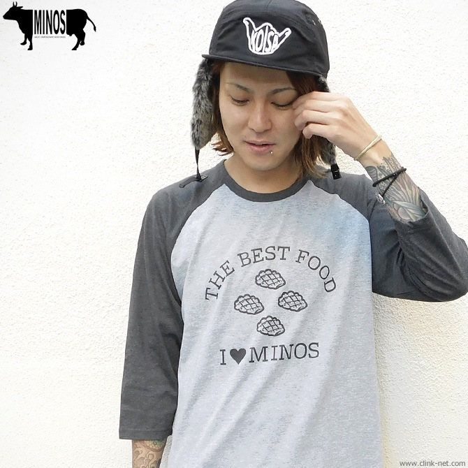 MINOS I LOVE MINOS 3/4 BB TEE [MNR8-TE07]