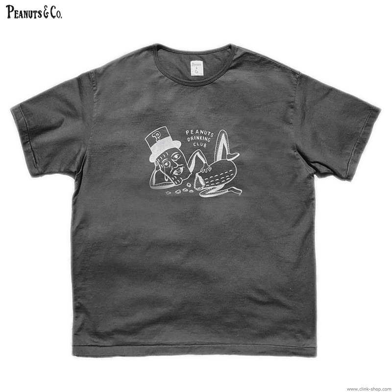 PEANUTS & CO. �� MOTAS COLLABORATION PEANUTS CLUB TEE ��BLACK��