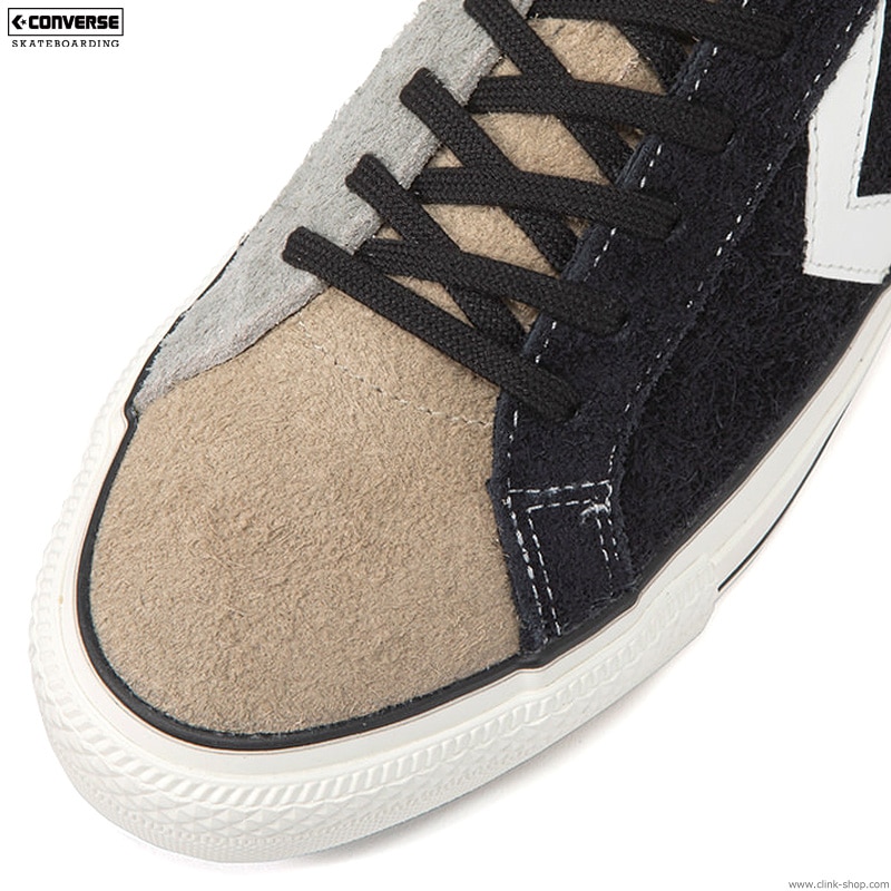 CONVERSE SKATEBOARDING "+ SERIES" PRORIDE SK OX + (BLACK��BEIGE��GRAY)