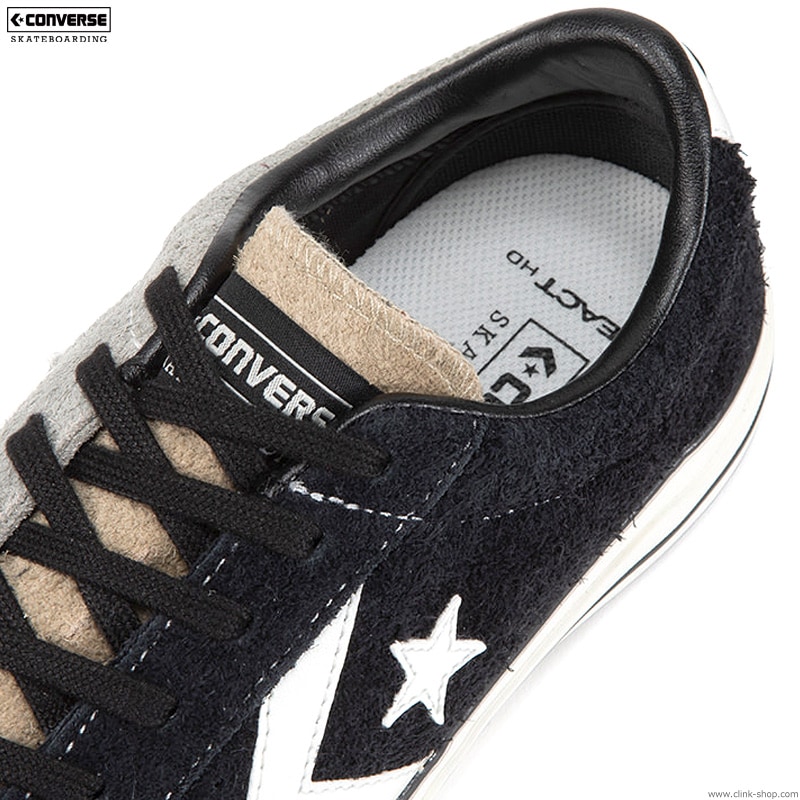 CONVERSE SKATEBOARDING "+ SERIES" PRORIDE SK OX + (BLACK��BEIGE��GRAY)