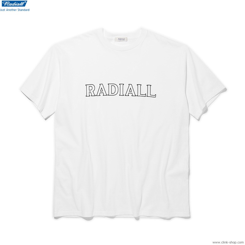 RADIALL OUTLINE - CREW NECK T-SHIRT S/S (WHITE)