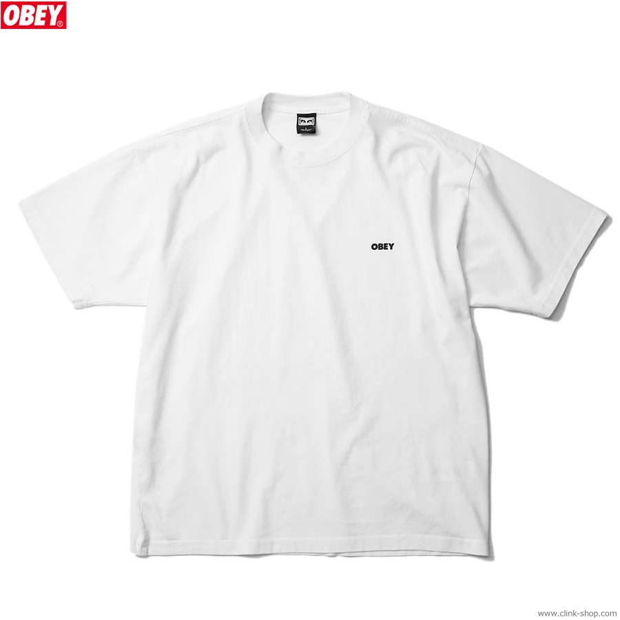 OBEY HEAVYWEIGHT TEE "OBEY BOLD 3" (WHITE)