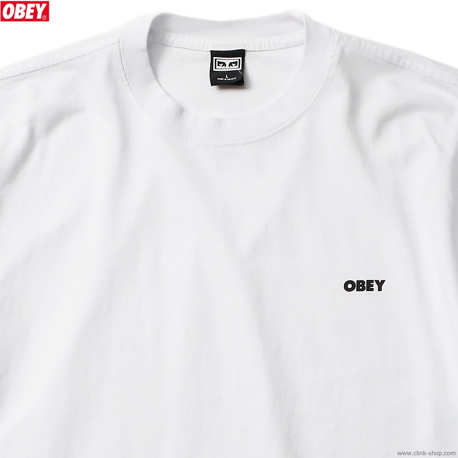 OBEY HEAVYWEIGHT TEE "OBEY BOLD 3" (WHITE)