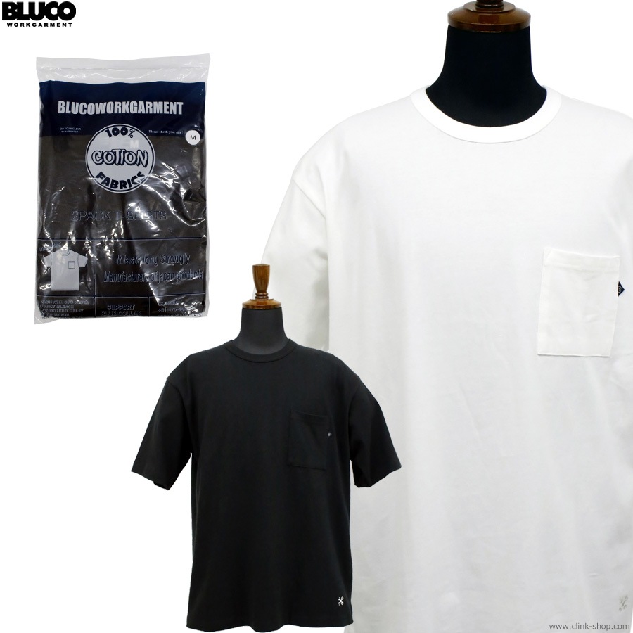 BLUCO 2-PACK �ݥ��å�T����� (BLACK/WHITE) [163-22-014]