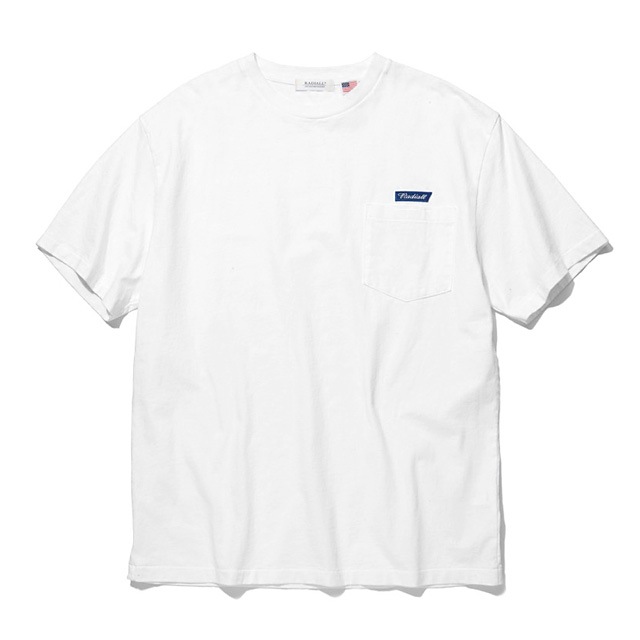 RADIALL FLAGS - CREW NECK POCKET T-SHIRT S/S (WHITE)