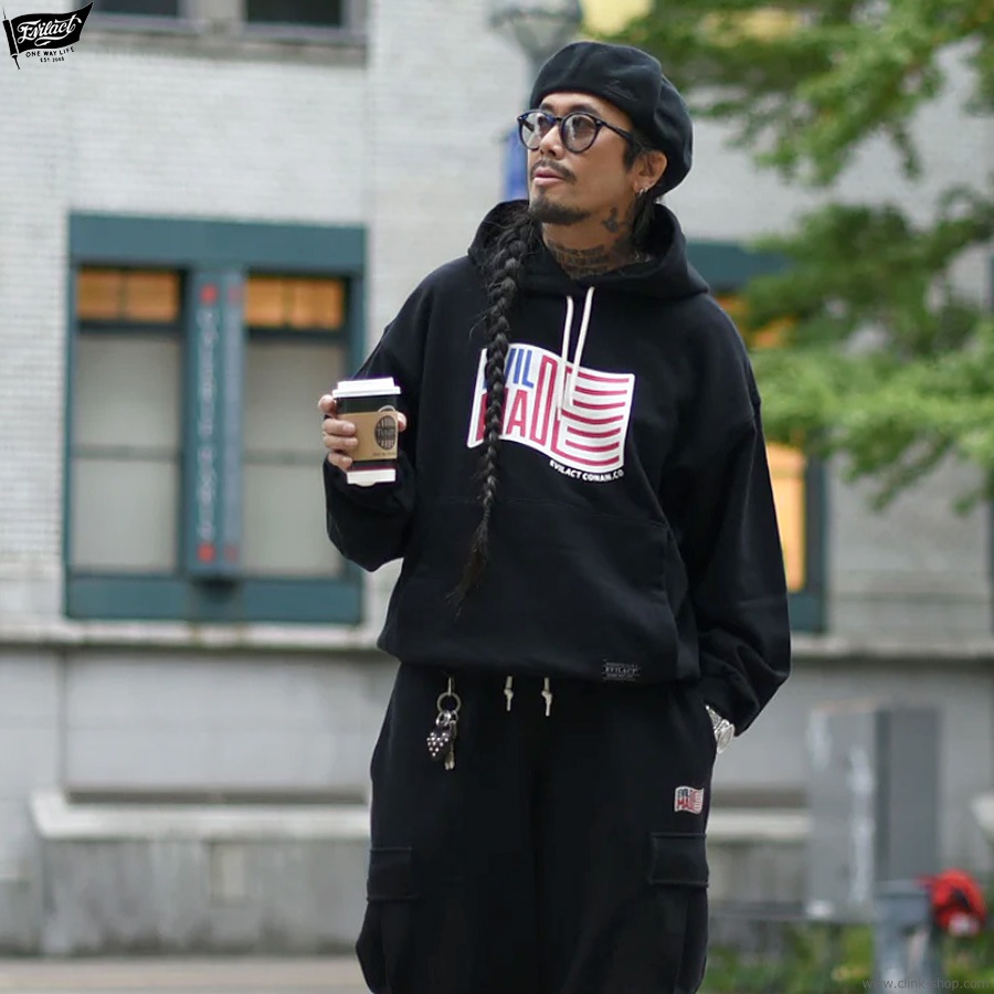 EVILACT HEAVY HOODIE (BLACK) [EA24-ACT2-T04]