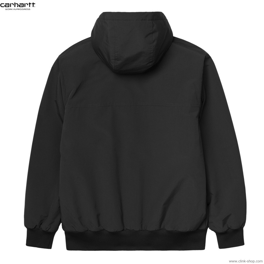 CARHARTT WIP HOODED SAIL JACKET (BLACK/WHITE)