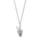 RADIALL PEACE SYMBOL NECKLACE (SILVER)