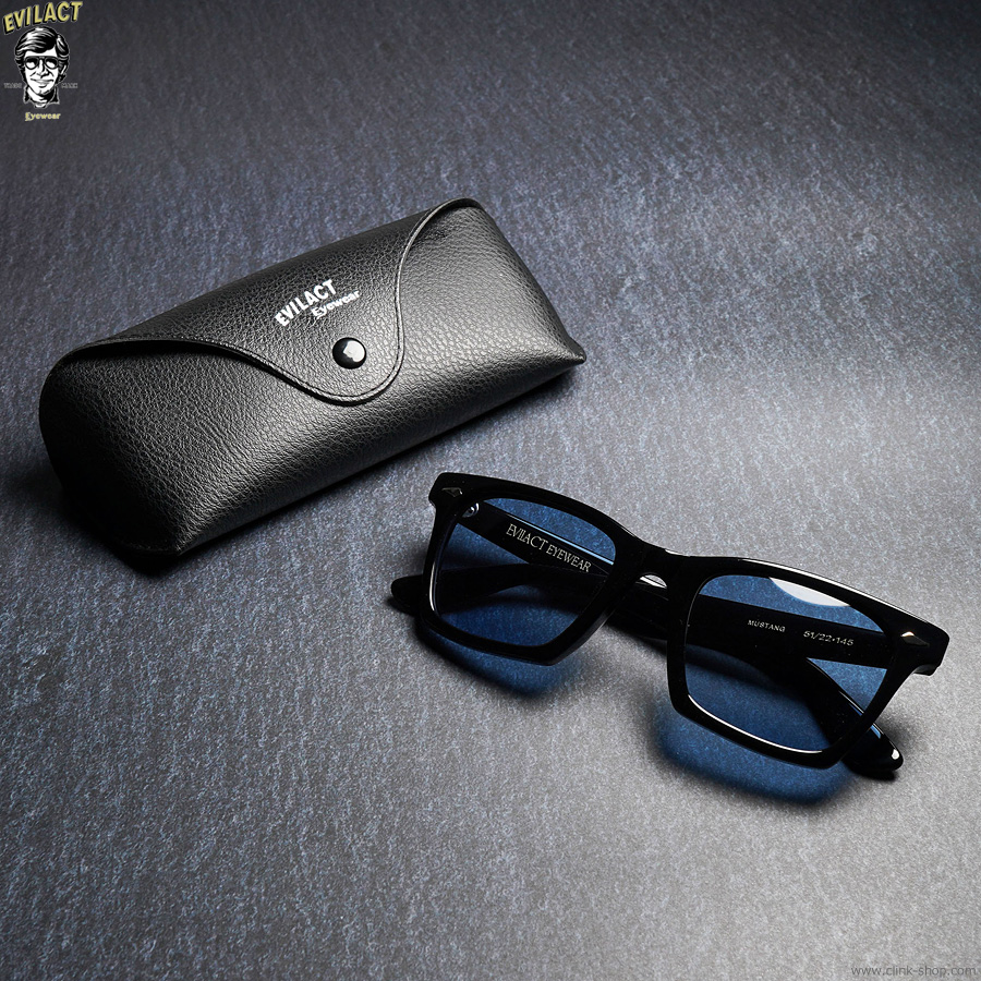 CLINK｜EVILACT EYEWEAR MUSTANG - BLACK/BLUE LENS [EAE24-21-03