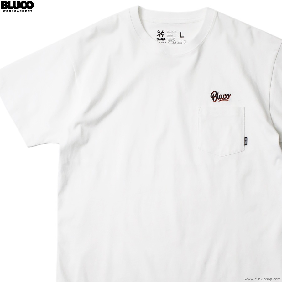 BLUCO POCKET TEE - Script - (WHITE) [143-22-005]