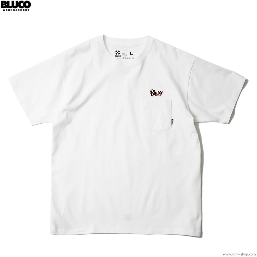 BLUCO POCKET TEE - Script - (WHITE) [143-22-005]