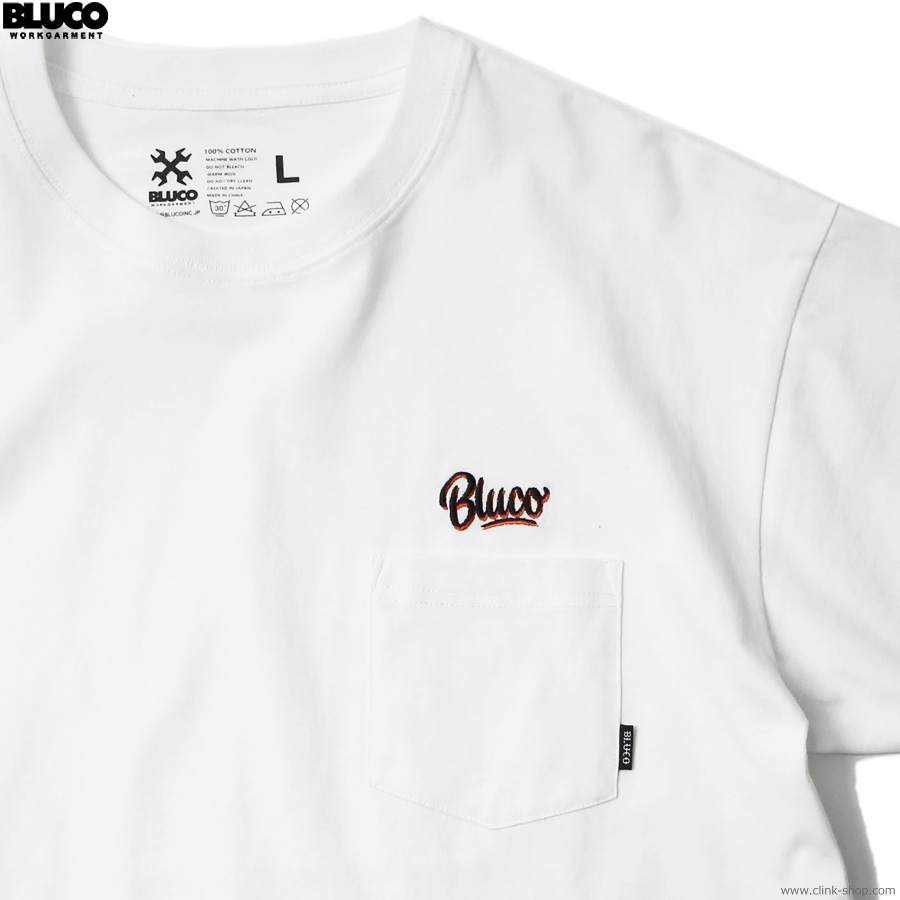 BLUCO POCKET TEE - Script - (WHITE) [143-22-005]