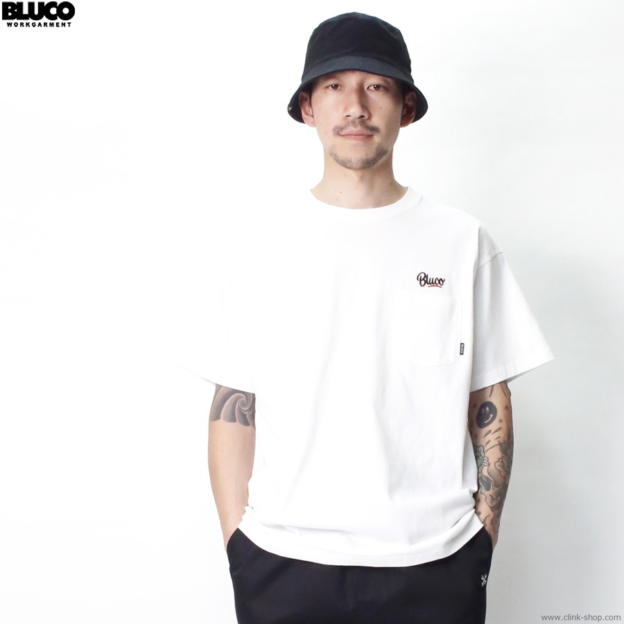 BLUCO POCKET TEE - Script - (WHITE) [143-22-005]