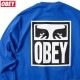 OBEY BASIC LONG SLEEVE TEE "OBEY EYES ICON" (ROYAL BLUE)