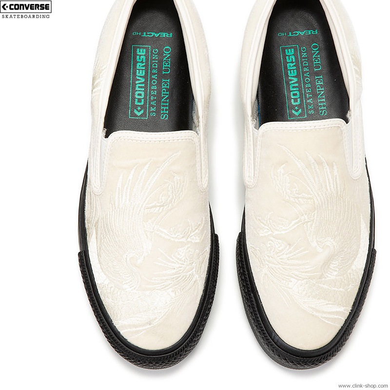 CONVERSE SKATEBOARDING "+ SERIES" CS SLIP-ON SK SHINPEI UENO + (WHITEBLACK)