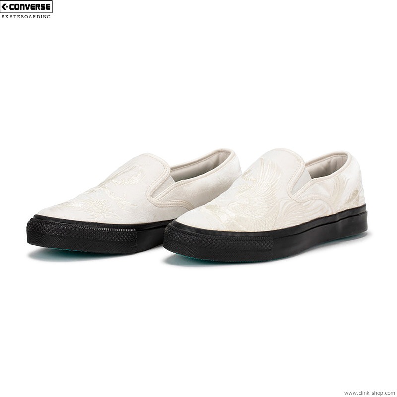 CONVERSE SKATEBOARDING "+ SERIES" CS SLIP-ON SK SHINPEI UENO + (WHITEBLACK)