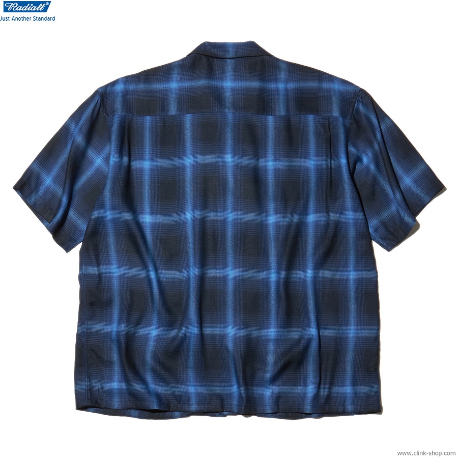 RADIALL EASY - OPEN COLLARED SHIRT S/S (MIDNIGHT NAVY) [RAD-23SS-SH009]