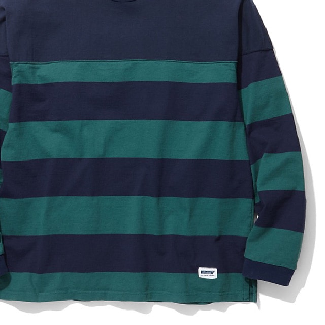 RADIALL BOARD WALK - CREW NECK T-SHIRT L/S (NAVY)