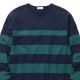 RADIALL BOARD WALK - CREW NECK T-SHIRT L/S (NAVY)