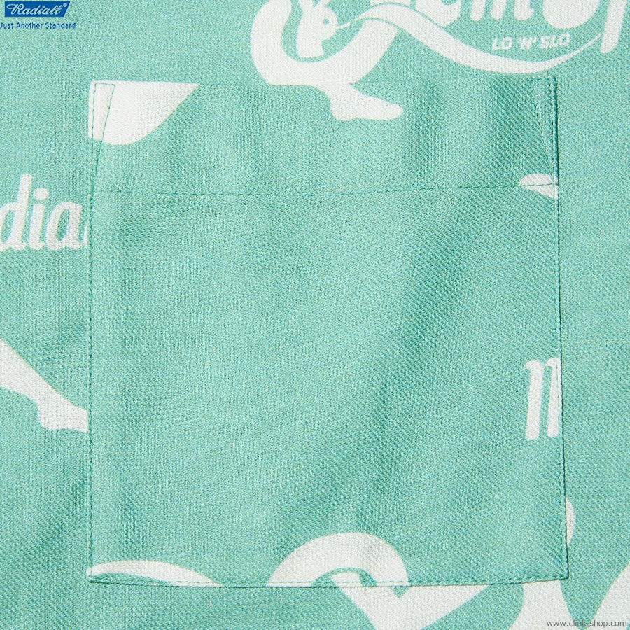CLINK｜RADIALL CHROME LADY - OPEN COLLARED SHIRT S/S (GREEN) [RAD