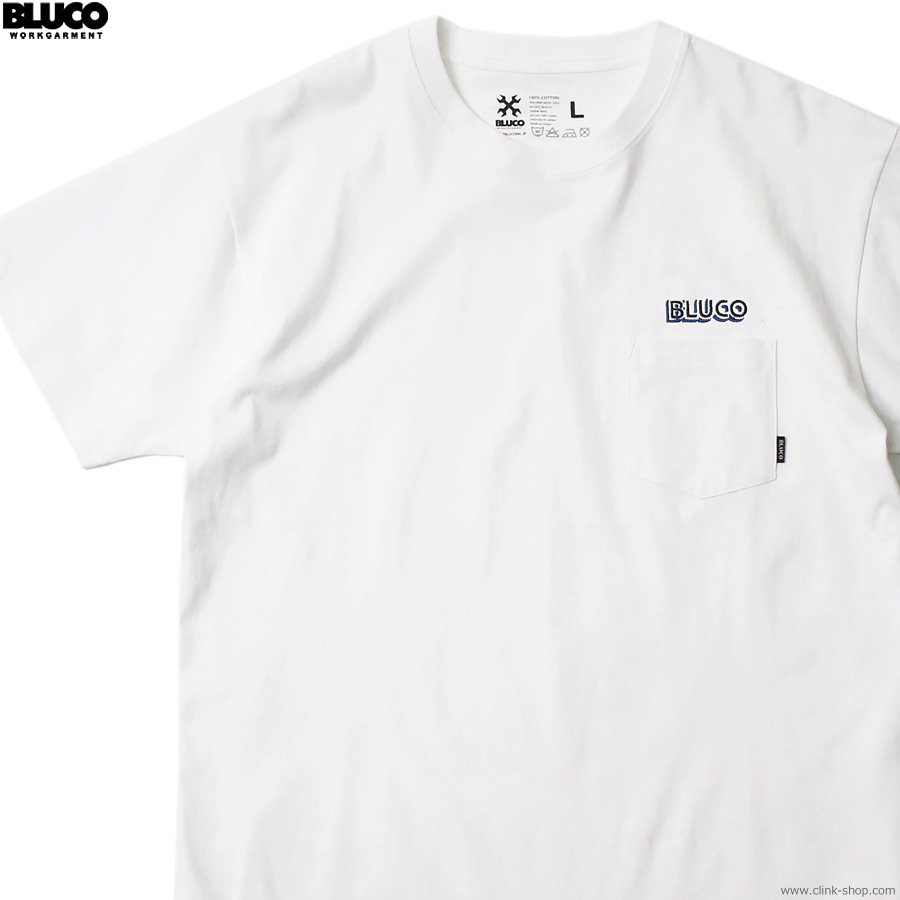 BLUCO POCKET TEE - Logo - (WHITE) [143-22-004]