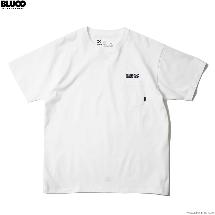 BLUCO POCKET TEE - Logo - (WHITE) [143-22-004]