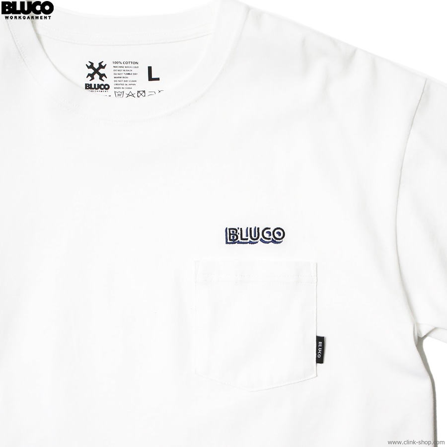 BLUCO POCKET TEE - Logo - (WHITE) [143-22-004]