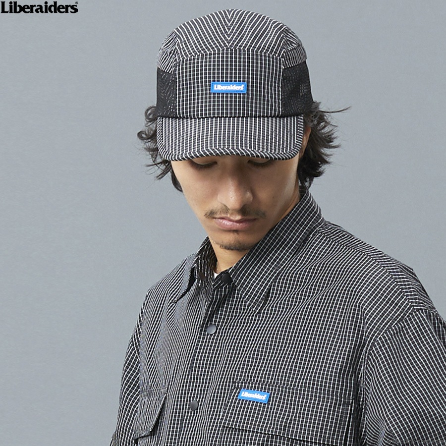LIBERAIDERS GRID CLOTH CAP (BLACK) #70901