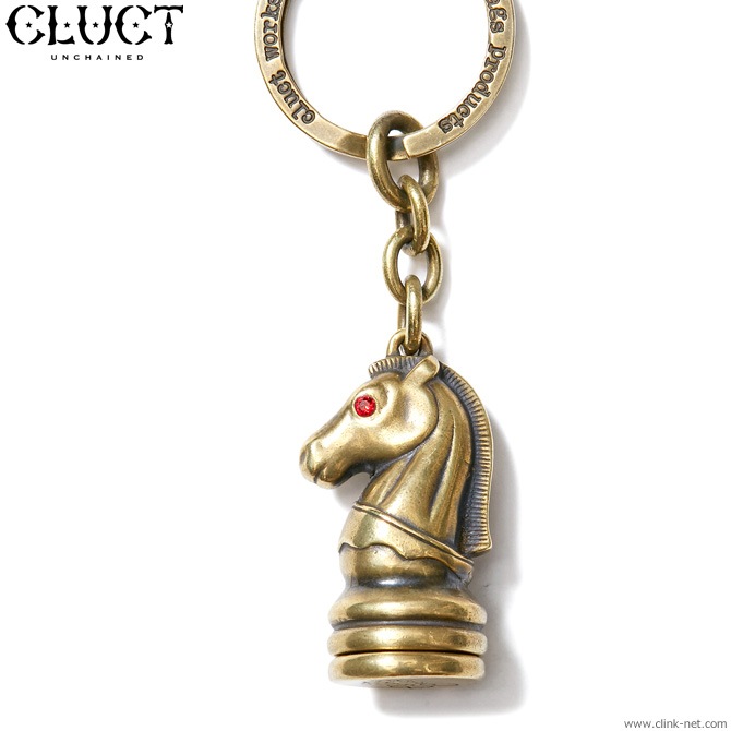 CLUCT HORSE CAPSULE KEY RING (ANTIQUE) #02618