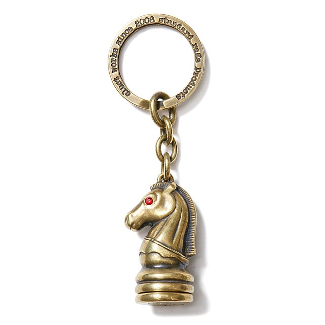 CLUCT HORSE CAPSULE KEY RING (ANTIQUE) #02618