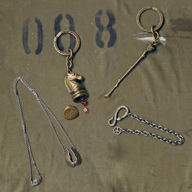 CLUCT HORSE CAPSULE KEY RING (ANTIQUE) #02618