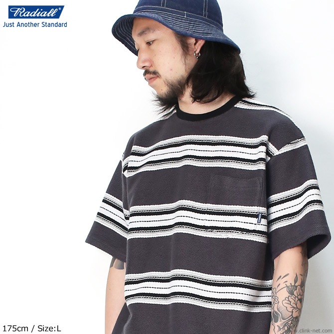 RADIALL CISCO - CREW NECK POCKET T-SHIRT S/S (COOL BLACK)