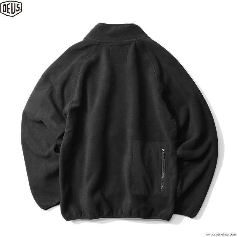 DEUS EX MACHINA ジャケット M ブラック CLINK｜DEUS EX MACHINA CYCLEWORKS FLEECE ZIP THROUGH (BLACK