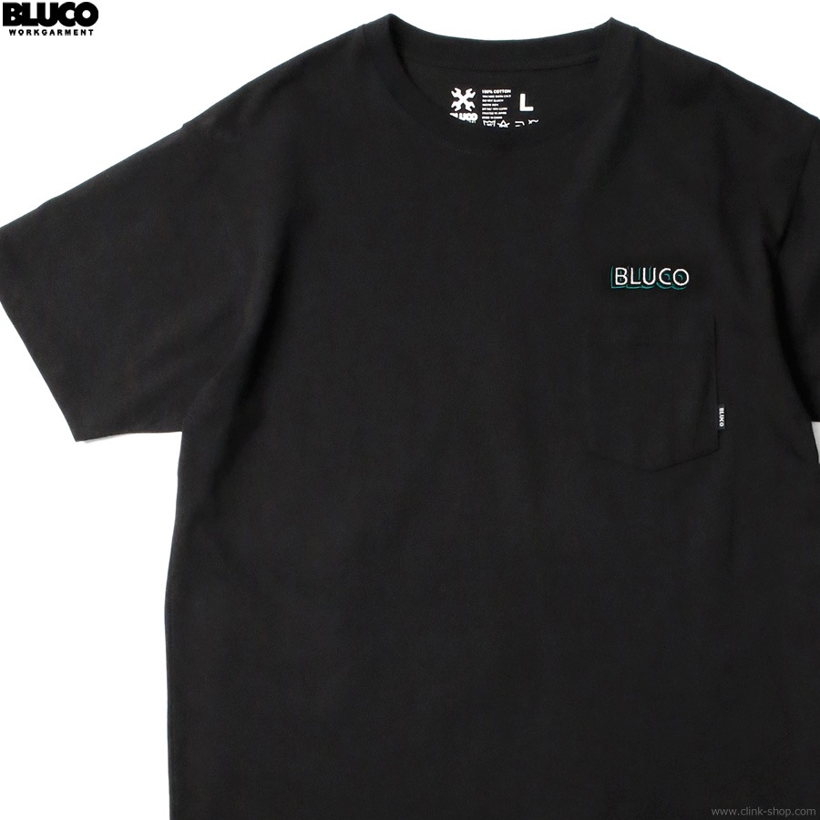 BLUCO POCKET TEE - Logo - (BLACK) [143-22-004]