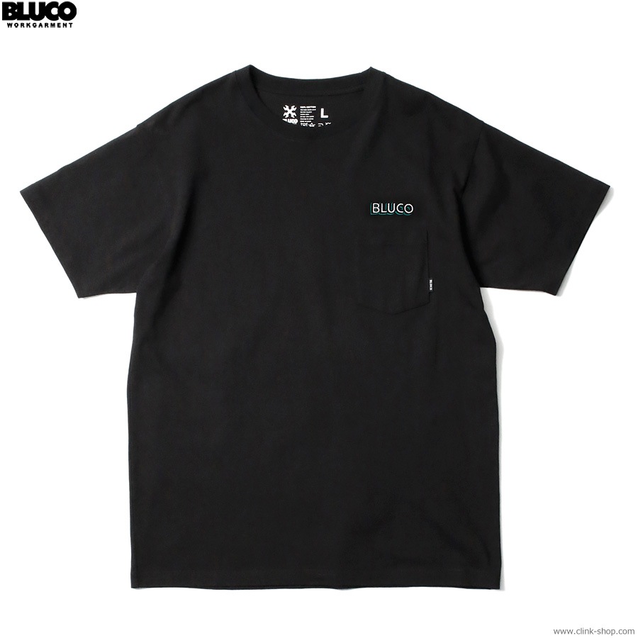 BLUCO POCKET TEE - Logo - (BLACK) [143-22-004]